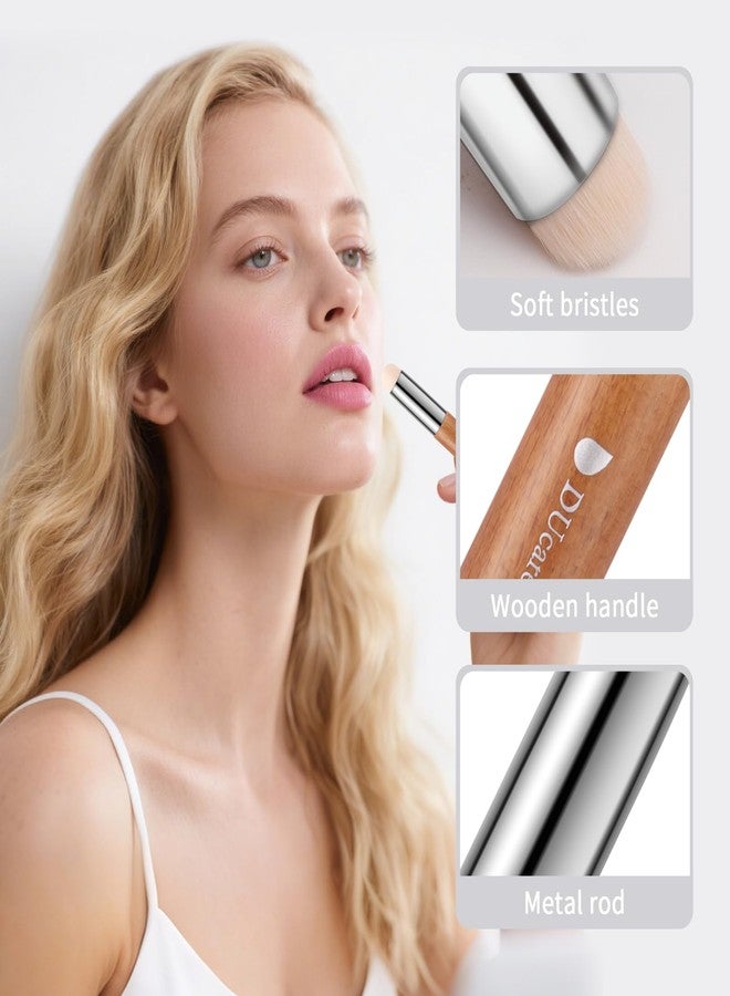 DUcare Lip Brush With Cap Lip Smudge Brush Mini Lip Makeup Brush Multi-purpose Makeup Blending Brush for Home and Travel - Image 5